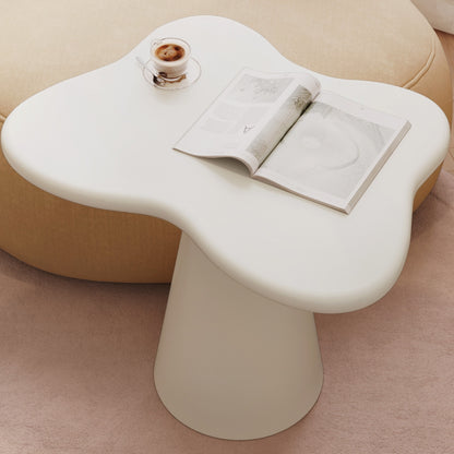 Bijzettafel – Sidetable – Nachtkastje – Koffietafel – Banktafel – Onregelmatig Design – Ruimtebesparend & Stabiele Pedestalvoet – Hoogwaardig Hout & Eenvoudige Montage