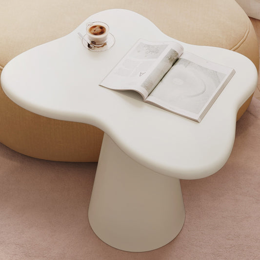 Bijzettafel – Sidetable – Nachtkastje – Koffietafel – Banktafel – Onregelmatig Design – Ruimtebesparend & Stabiele Pedestalvoet – Hoogwaardig Hout & Eenvoudige Montage