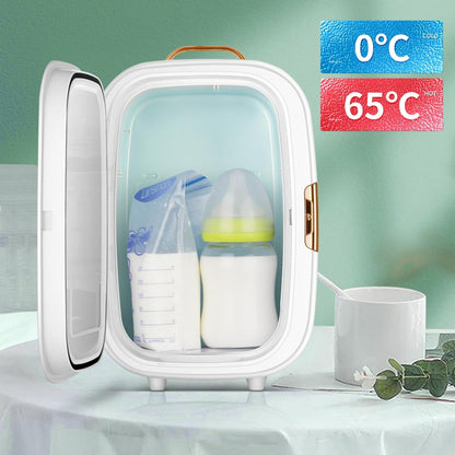 Mini-koelkast – Minikoelkast – Cosmetica Koelkast – Draagbare Koelkast – Slaapkamer Koelkast – 20 Liter Met Spiegel – Koelen En Verwarmen – AC220V/DC12V