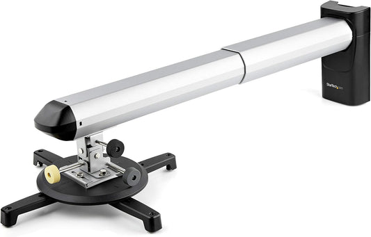 Universele Projectorwandhouder Voor Short Throw En Ultrashort Throw Projectoren – Projectorbeugel – Projectorhouder – Wandhouder – Montagebeugel – Verstelbare Arm Van 42 Tot 70,5 Cm – 360° Draaibaar En +/-25° Kantelbaar