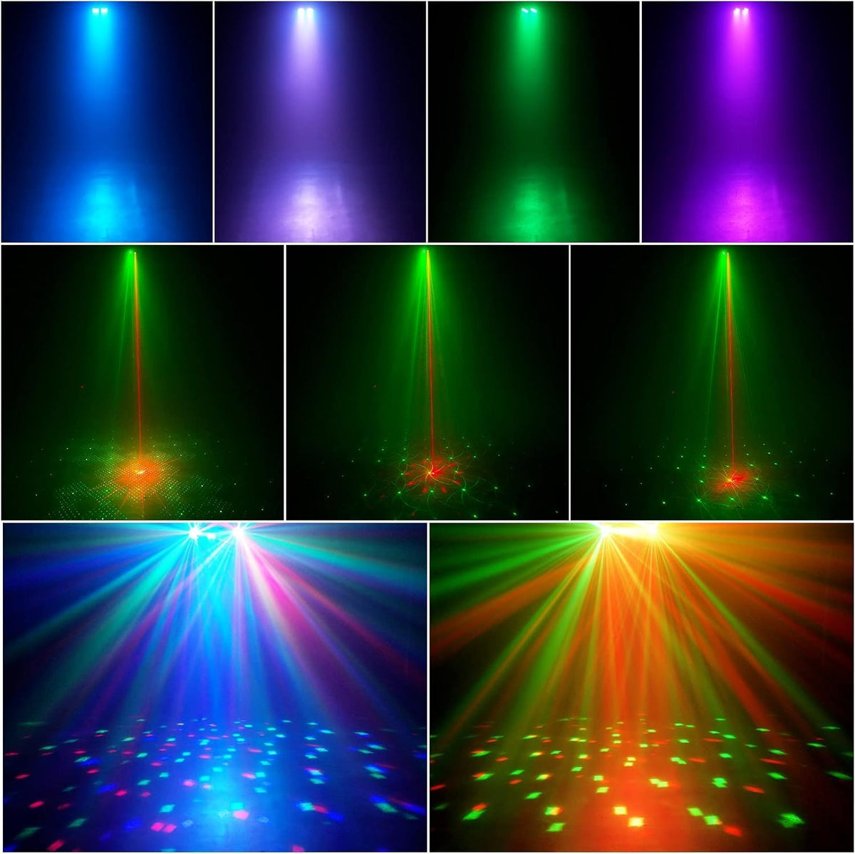 5-in-1 disco party lichtstandaard / disco bal / par light / blacklight strobe effecten / afstandsbediening / geluidsgeactiveerd voor muziek show concert decoratie