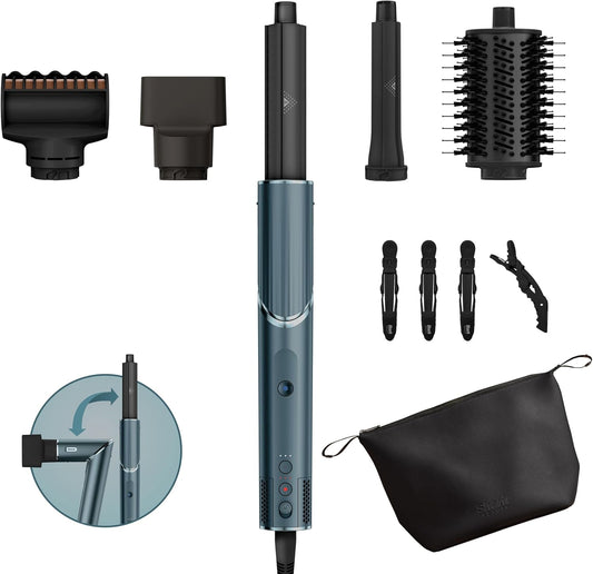 5-in-1 Air Styler En Haardroger – Föhn – Föhnborstel – Krulborstel – Multistyler – Teal Limited Edition Giftset – 32 Mm En 24 Mm Air Curlers – Geen Warmteschade