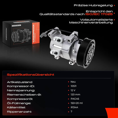 Frankberg Airconditioning airconditioner compressor compatibel met Hilux VII Pick-up N1 N2 N3 2,5 l 3,0 l diesel 2004-2015 vervanging # 4472608020