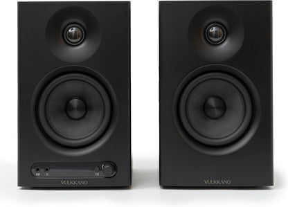 VULKKANO PRO4 Studio monitoren met 4 inch Woofer, Bluetooth, symmetrische TRS-ingang, RCA, hoofdtelefoonuitgang, AUX, optisch, EQ-instellingen, luidspreker voor monitor