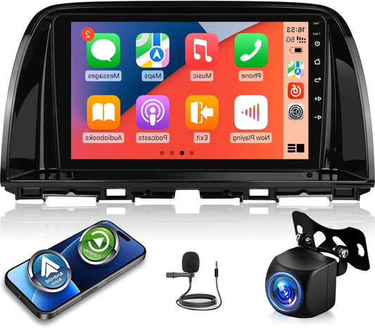 Android Autoradio – Multimedia Systeem – Auto Radio – Navigatiesysteem – Infotainment – 9 Inch Touchscreen – Draadloze CarPlay & Android Auto