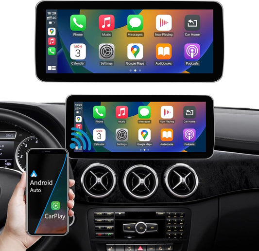 12,3 Inch Autoradio Touchscreen – Multimedia Systeem – Inbouw Navigatie – Auto Stereo – Infotainment Upgrade – Draadloos CarPlay & Android Auto – Compatibel Met NTG 4.5/4.7 Systemen