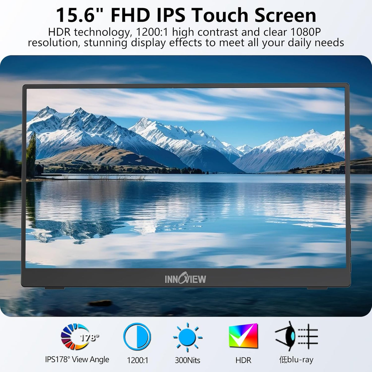 InnoView 15.6 FHD Touch Screen Portable Screen - QUORE