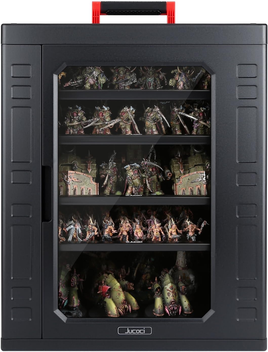 Jucoci Miniaturen ABS Plastic Opbergkoffer Miniaturen Transport Case (Groot Formaat)