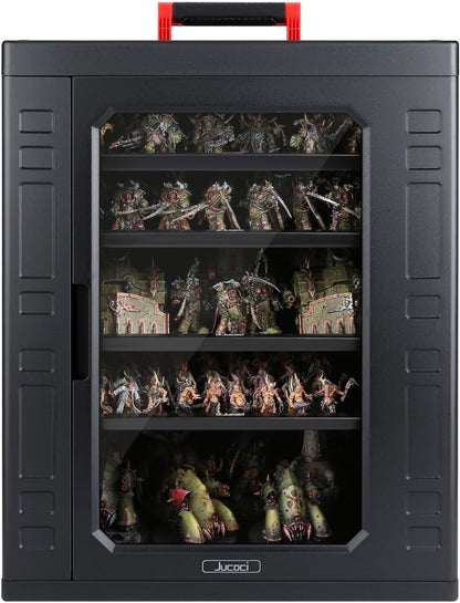 Jucoci Miniaturen ABS Plastic Opbergkoffer Miniaturen Transport Case (Groot Formaat)