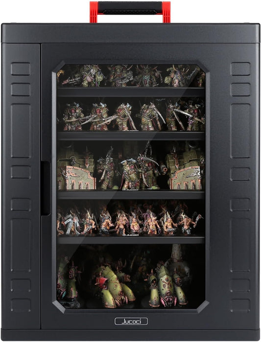 Jucoci Miniaturen ABS Plastic Opbergkoffer Miniaturen Transport Case (Groot Formaat)