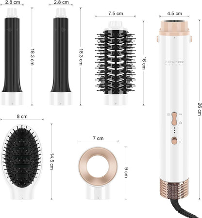 PARWIN PRO BEAUTY 5-in-1 airstyler, haarstyler, haardroger, warme luchtborstelset
