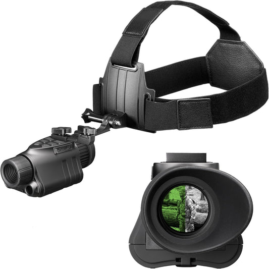 Digitale Nachtzicht-Monoculair Voor Helm – Nachtkijker – Nachtzichtbril – Infraroodbril – Monoculair – 1x Vergroting – 54° Breed Gezichtsveld