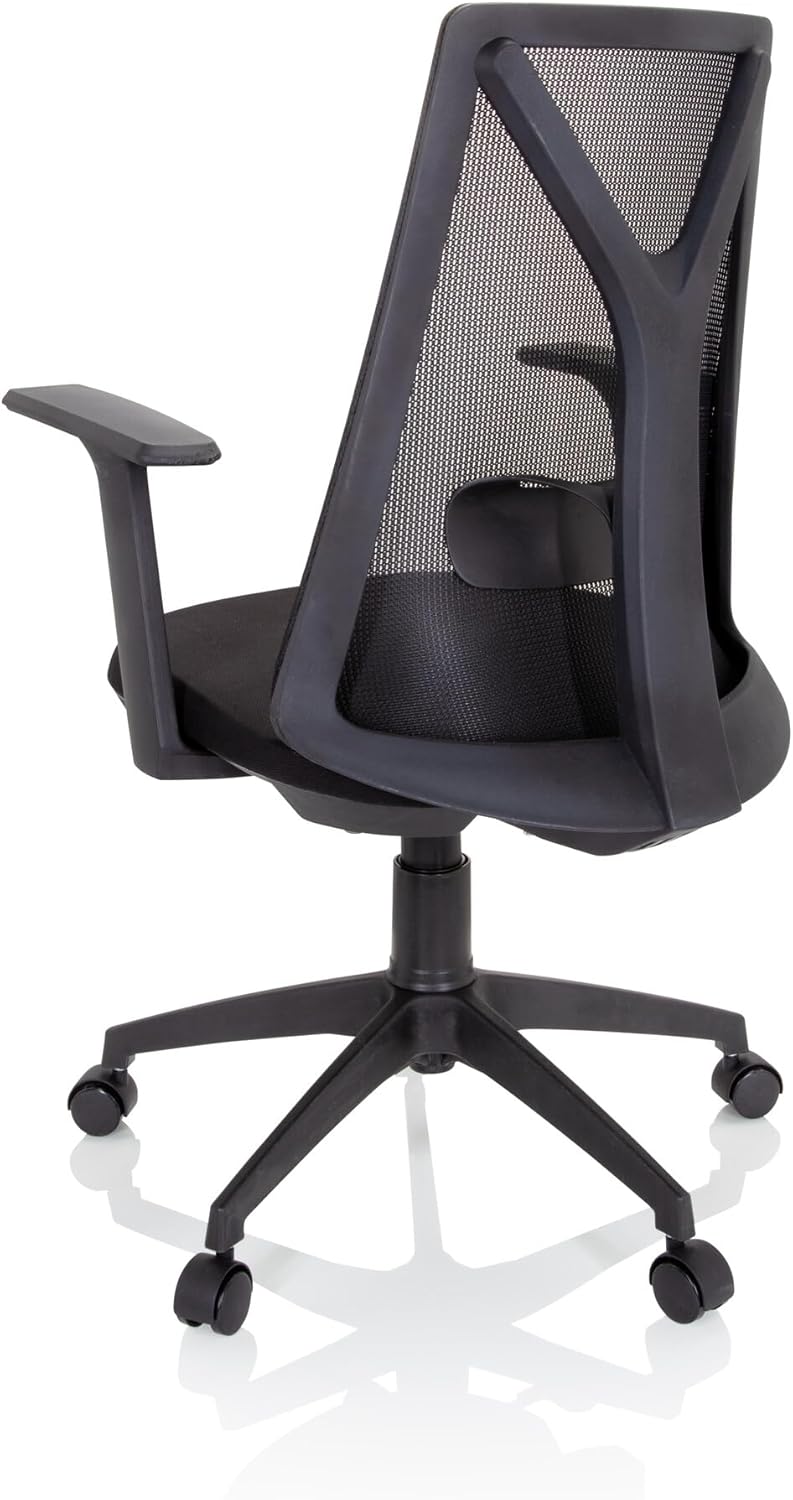 hjh OFFICE Thuisgebruik bureaustoel FALUN BASIC stof/netstof Zwart