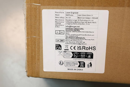 Longer Ray5 mini lasergraveermachine, high-speed snijmachine 12.000 mm/min, voor 130 x 140 mm graveeroppervlak, wifi, beveiliging met noodstop (2,5 W), lasergraveermachine