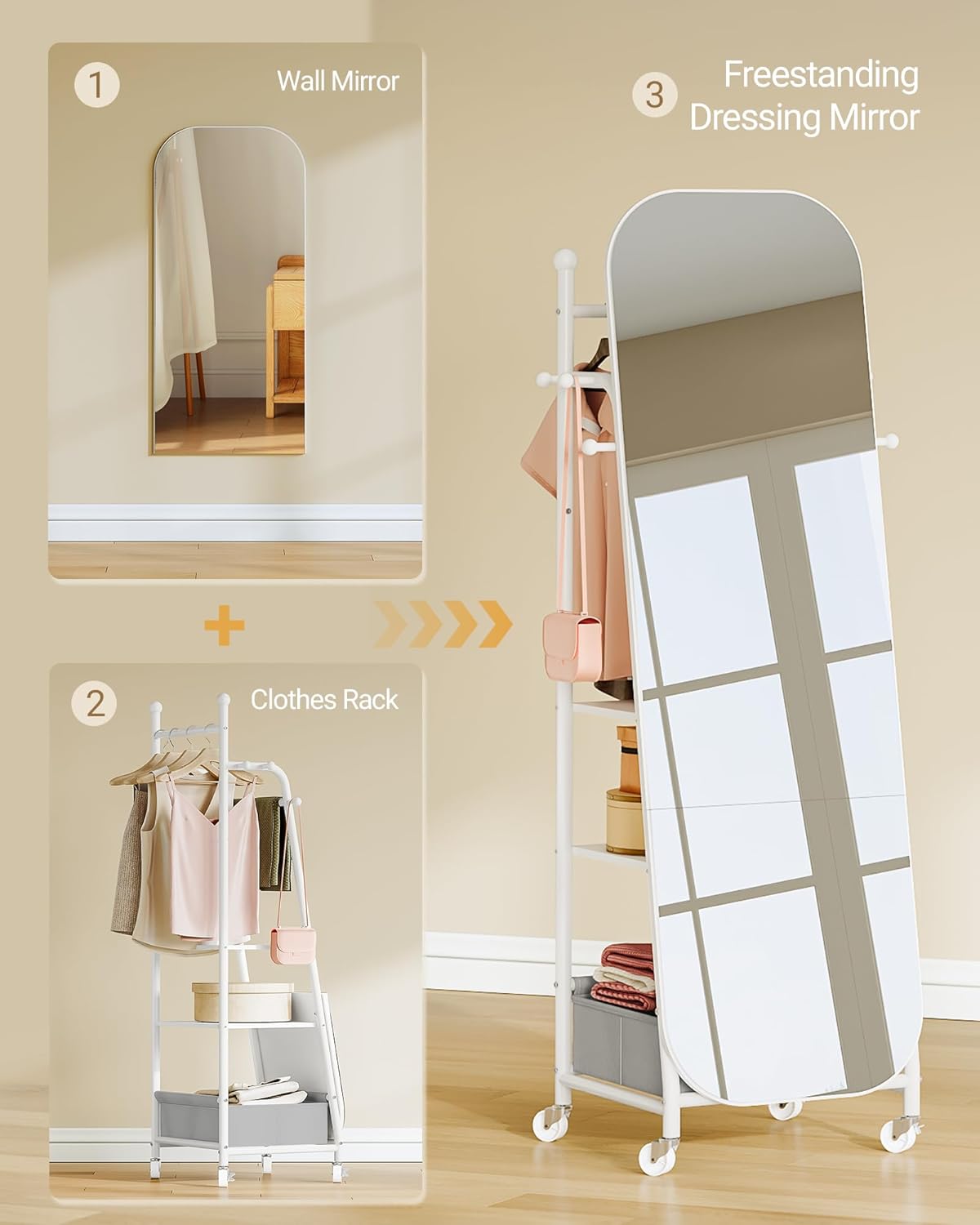 Hzuaneri Full body mirror DM41703WV1