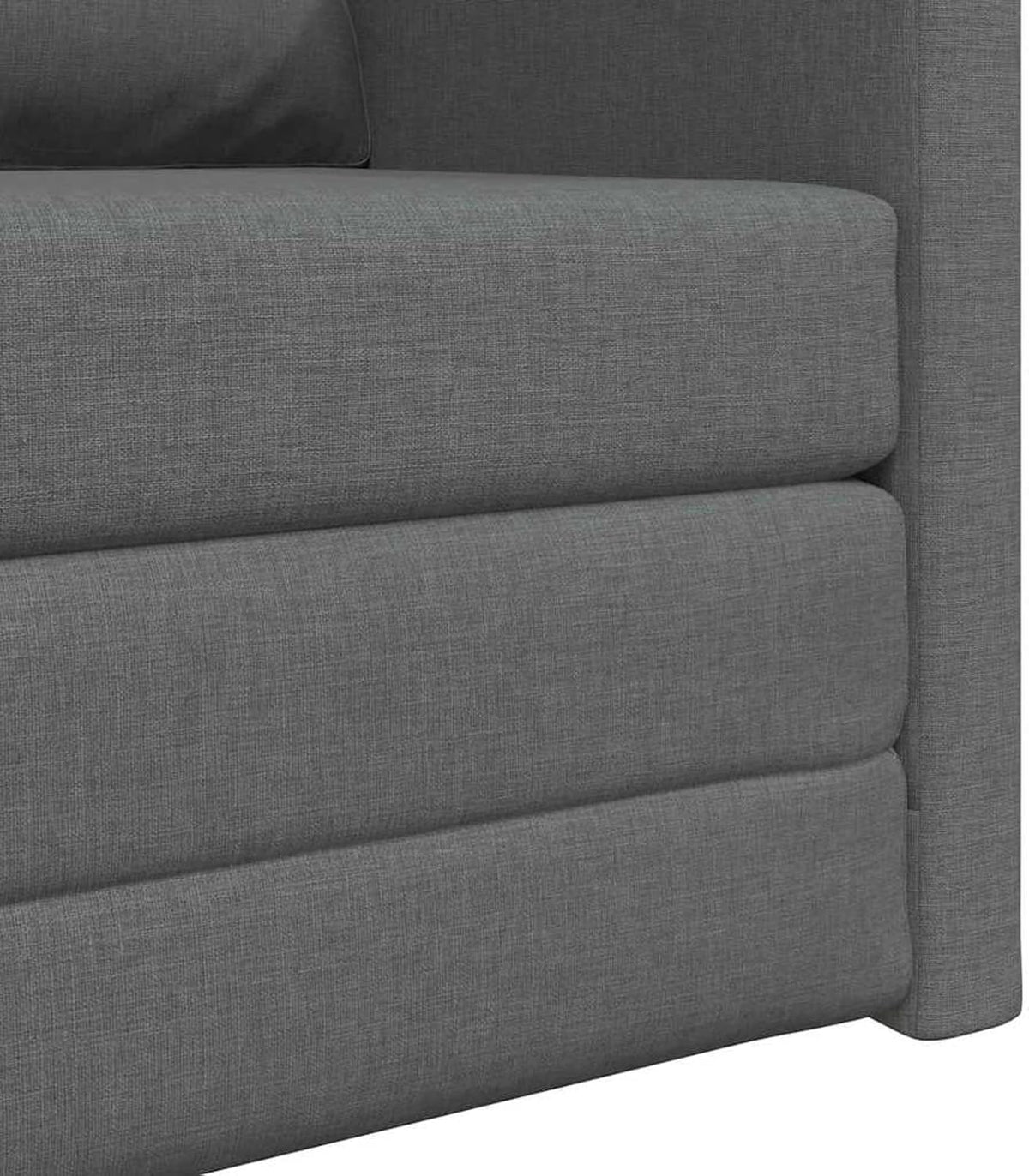 Gecheer Floor Sofa Bed 2-in-1 Dark Grey 74x77x81cm Fabric, Multifunctional Bed Day Bed Folding Sofa Bed for Living Room Student Bude and Small Apartments 4106622 - QUORE