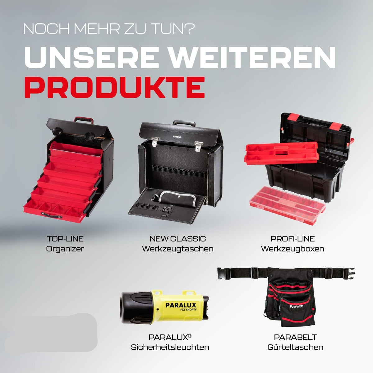 PARAT PARACTIVE 35 S Gereedschapskoffer, leeg, 35 liter, design-gereedschapskoffer met aluminium frame en XL-bodemschaal, hoogwaardige gereedschapskoffer met nylon vakken en documentenvak, robuust en