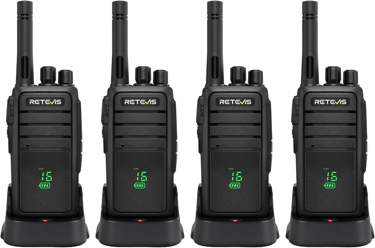 Retevis RT21H Walkie Talkies, IP54 waterbestendige portofoon, robuust, onzichtbaar scherm, USB-C-oplaadfunctie, PMR446, gebruiksvriendelijke portofoons met groot bereik voor fabrieken en de bouwsector