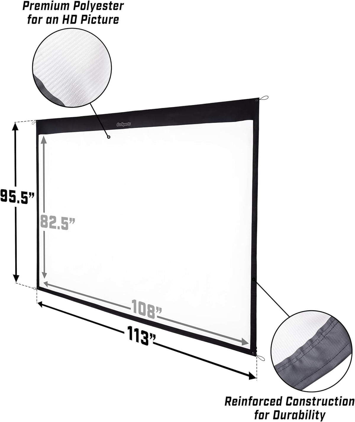 GoSports Golf Simulator Impact Screen - Kies 7ft x 7ft of 10ft x 7ft