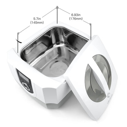 LifeBasis Ultrasoon reinigingsapparaat, 42 kHz 1400 ml, brillenreinigingsapparaat, 70 W, bril, ultrasoon bad met led-display en 5 tijdinstellingen, voor optische zaken, sieradenzaken, tandartsen,