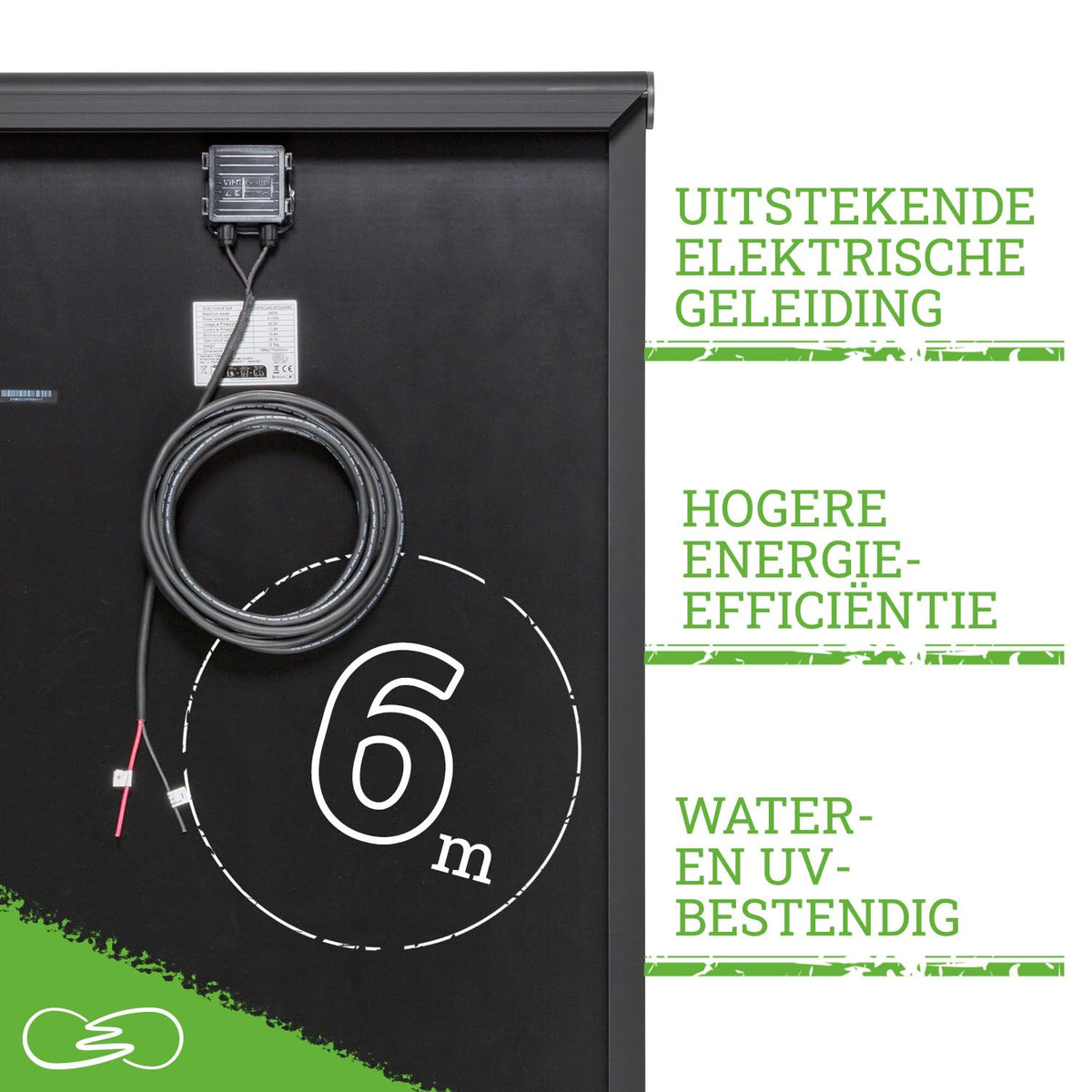 MOSCATELLI Zonnepaneel 240W Black Boost Monokristallijn PERC Compleet Kit voor Campers met Geïntegreerd Zwart Aluminium Profiel voor Dakbevestiging - ZONDER REGELAAR