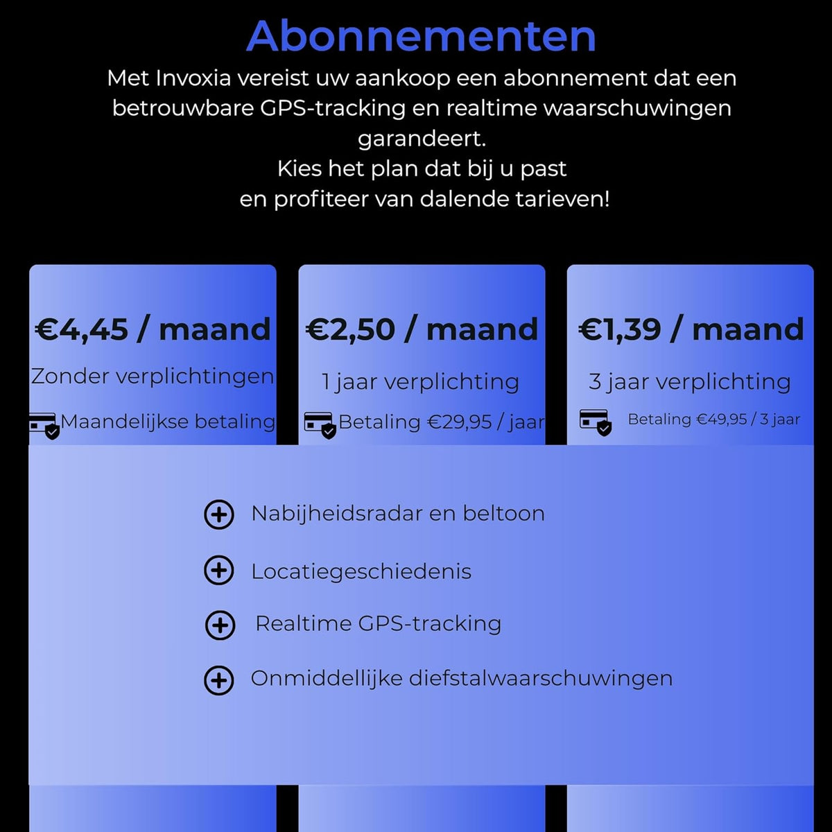 Mini GPS-tracker Invoxia - Waterdichte GPS-tracker met realtime antidiefstalmeldingen - Batterijduur tot 3 maanden - Inclusief abonnement van 3 jaar - Klein en lichtgewicht - Anti-diefstal Sleutels Boot Fotoapparatuur Videoapparatuur Wandelwagen