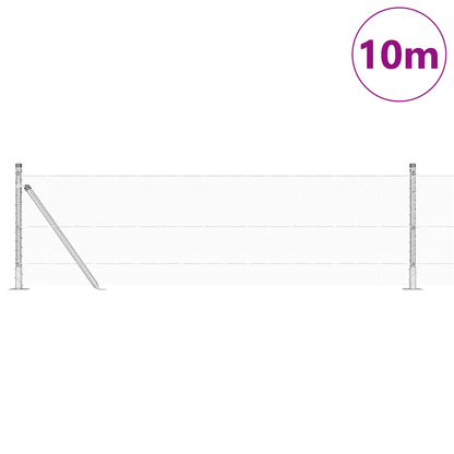 7pcs 32mm Heavy-Duty Metal Garden Trellis Posts, 0.6x10m - Sturdy Base Support for Recinzione Esagonale, Durable Outdoor Plant Protection, Garden Trellis for Climbing Plants, Structural Support, Sleek Appearance, Quality Cons