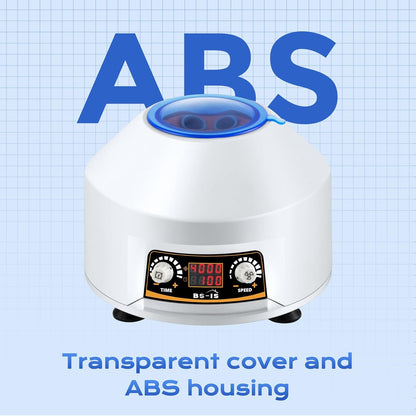 Centrifuge 6-Buis – Labcentrifuge – Laboratoriumcentrifuge – Monstercentrifuge – Monsterverwerkingscentrifuge – LED-Display – Transparant Deksel