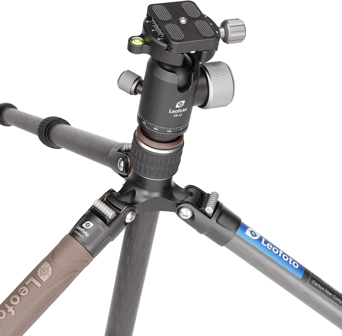 Carbon statief met kogelkop – Fotostatief – Camera statief – Driepoot – Reisstatief – Max. hoogte 161 cm – 10 laags carbon, draagvermogen 8 kg