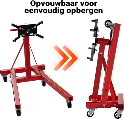 Motorstandaard motorkrik 900 kg motorlift motorblok standaard lift