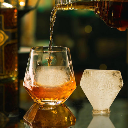 VEVOR Ice Diamond Press, 2,4 Inch IJsbalmaker, Luchtvaart Aluminium Kit Met Tong en Druppelbak Voor Whisky, Cocktail, Bourbon, Schot op Feest