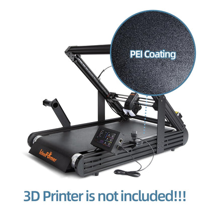 IdeaFormer PEI Getextureerde metalen riem, IR3 V2 volledig metalen transportband conveyor riem 3D-printer accessoires, ondersteuning PLA PETG ABS TPU ASA