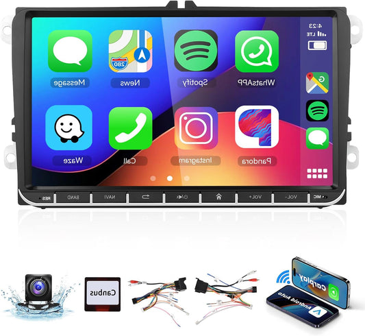 Autoradio Android 13 – Multimediasysteem – Auto Stereo – Navigatiesysteem – Touchscreen Radio – 9 Inch HD Display – Draadloze CarPlay & Android Auto – GPS Navigatie & WiFi