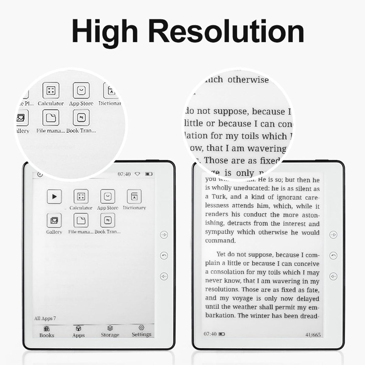 E-lezer – E-reader – E-bookreader – E-boeklezer – Android E-reader – 5,76 Inch Touchscreen – 1 GB RAM, 16 GB Opslag