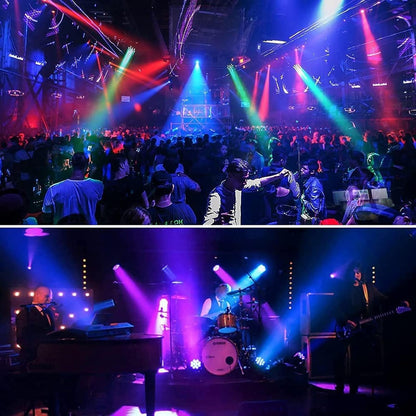 RGBW LED Par, 4PCS 7 LED Spotlight Podiumlicht met afstandsbediening 8 Modi Disco Lichteffecten voor DJ Bar Bruiloft Kerst Haloween Verlichting