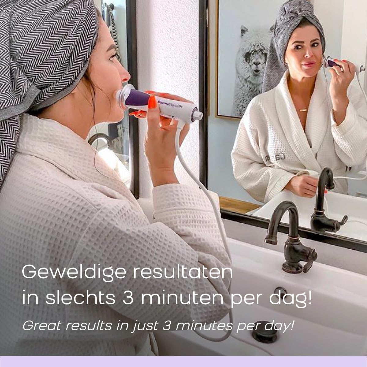 Microstroom Gezichtsapparaat – Huidverzorgingsapparaat – Gezichtsverzorgingsapparaat – Gezichtsmassageapparaat – Anti-Aging Apparaat – Instelbare Intensiteit – Dagelijks 3-5 Min Gebruik