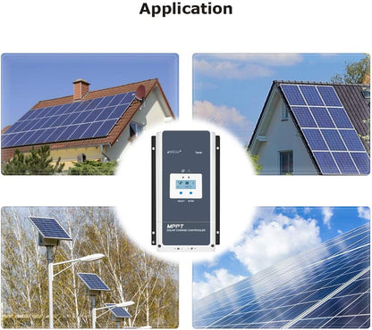 EPEVER 100A MPPT Solar Charge Controller 12V/24V/36V/48V met LCD Display, Open Circuit Voltage tot 150V voor Verzegeld, GEL, Overvloed en Gebruiker Tracer 10415AN