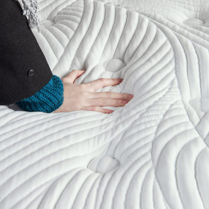Sweetnight Izer Matras, 120 x 200 cm, 7-zone pocketveringmatras met gelschuim, puntelastische pocketveringmatras, Öko-Tex gecertificeerd, hardheidsgraad 4 hoogte 20 cm