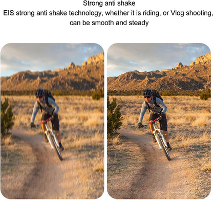 5K-actiecamera, Motorhelmcamera met EIS Anti Shake, 2.4G Wifi-sportcamera, Ultra HD-video, 50 MP Foto, Nachtzicht, LED-licht, 170 ° Groothoeklens