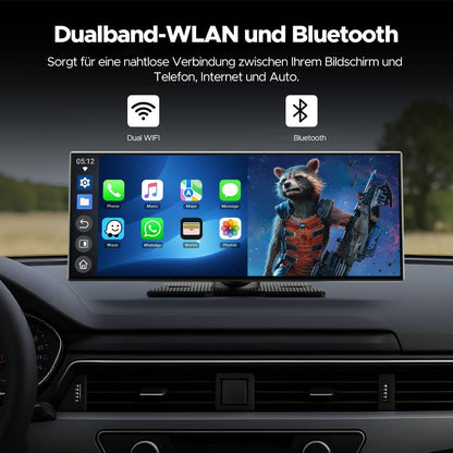 CarPlay Scherm – Android Auto Display – Multimediaspeler – Touchscreen Navigatie – 10,25 Inch – 1080P Achteruitrijcamera – Draadloos Bluetooth & Wi-Fi