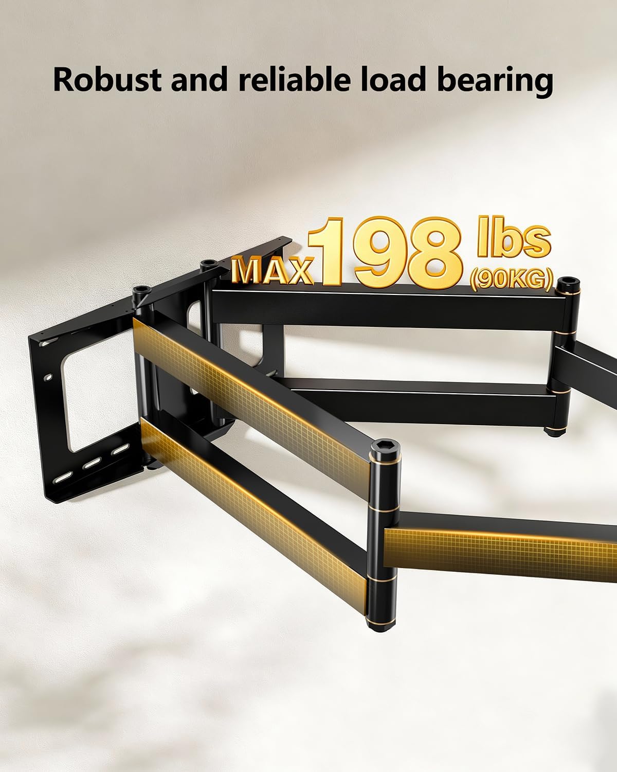TV Muurbeugel – TV Beugel – TV Wandbeugel – TV Muursteun – TV Ophangbeugel – Voor 50-90 Inch TV's – Extra Lange Arm Tot 1090 Mm
