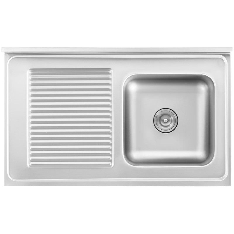 Keukenkast met Spoelbak – Gootsteenkast – Wastafelonderkast – Spoelbakkast – Keukenonderkast – RVS Constructie – Grote 40x40 cm Spoelbak met Onderkast