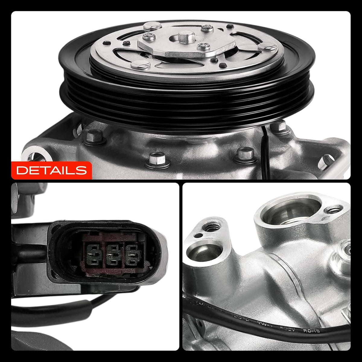 Frankberg 1 x klimaatcompressor compatibel met Q8 4MN 3.0L 2021-2021 Cayenn.e 92A 3.0L 2019-2021 Cayenn.e 9YA 2.9L-3.0L 2019-2021 Panamer.a 971 2.9L-3.0L 2017-2021 Vervanging # 4M0816803F