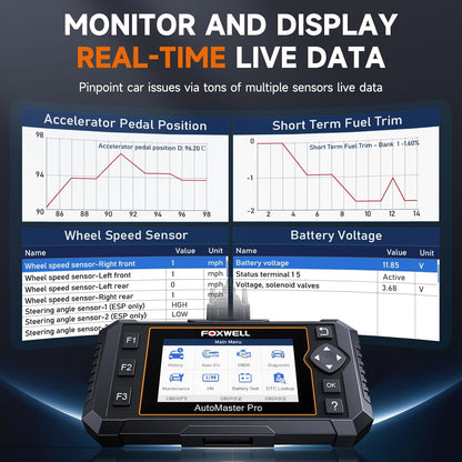 OBD2 Scanner – Code Lezer – Diagnoseapparaat – Auto Scanner – Foutcode Lezer – Live Data Weergave – EPB en Olielamp Reset