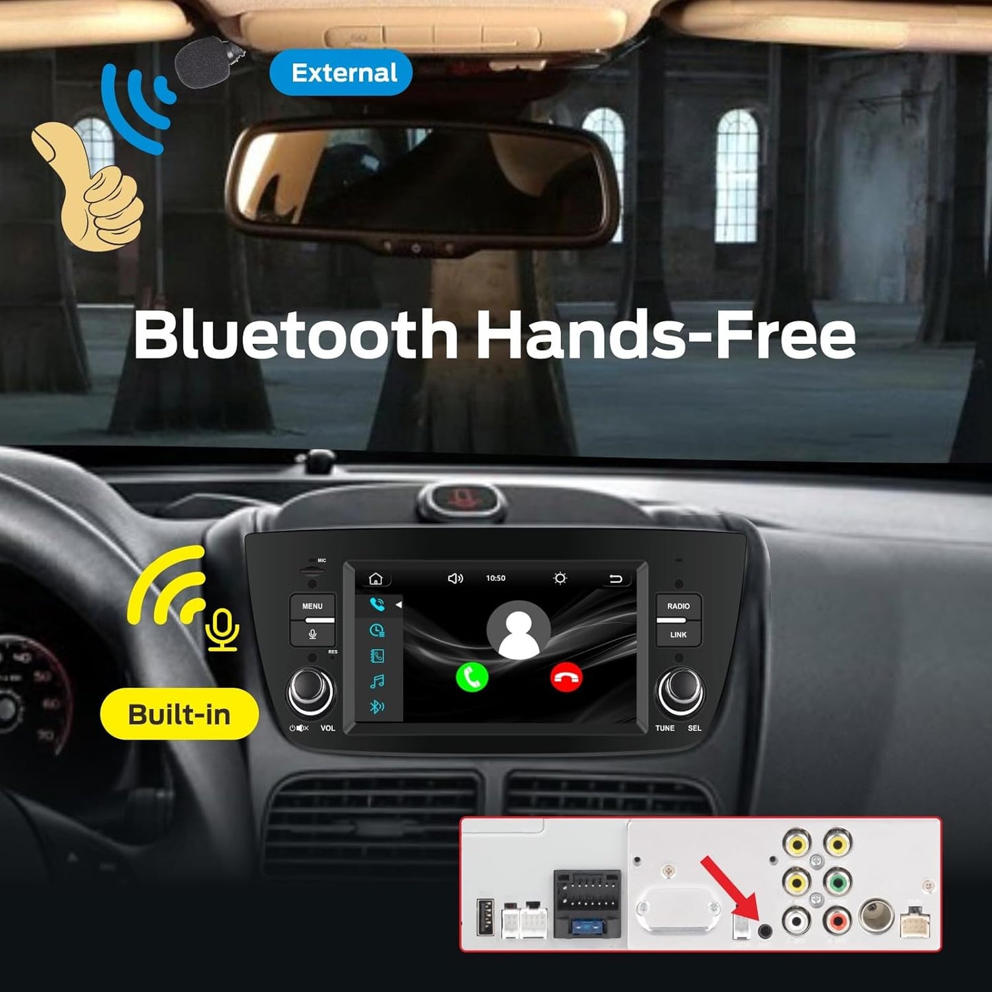 Autoradio Fiat Doblo – Autostereo – Multimedia Speler – Navigatiesysteem – Radioontvanger – Snelle Linux Opstart – Draadloze CarPlay & Android Auto