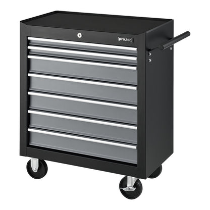 Werkplaatswagen – Gereedschapswagen – Werkplaats Trolley – Gereedschapskar – 7 Lades – Gepoedercoat Staal – Wielen Met Remmen
