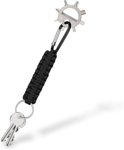 ZOFOX Multi-Tool 13-in-1 sleutelhanger, gereedschap van roestvrij staal, alleskunner in geschenkverpakking, outdoor, camping, fiets, backpacking, survival
