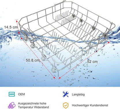 2025 Upgraded Vaatwasser, onderste serviesmand, vervanging voor Midea Gorenje, Samsung vaatwasser