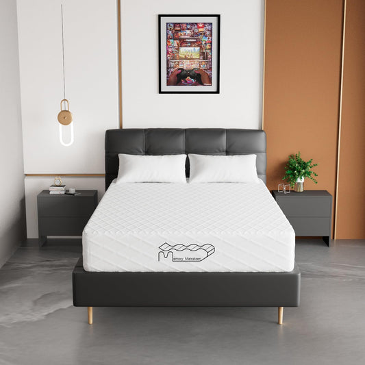 Izer Matras, 140 x 200 cm, 26 cm hoog, koudschuimmatras, hardheidsgraad H2 en H3, 7-zone ondersteuning met snelle terugvering, dubbele matras voor thuisgebruik (140 x 200 x 26 cm)