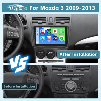 Android Autoradio – Auto Stereo – Multimedia Speler – Navigatiesysteem – 2 DIN Unit – 9 Inch Touchscreen – 8-Core Processor & Draadloze CarPlay Android Auto